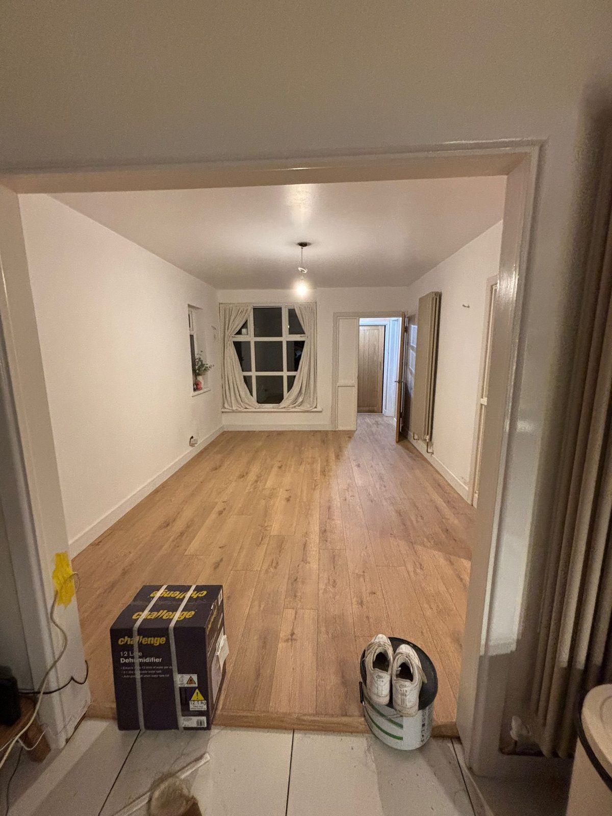 Living room after new flooring